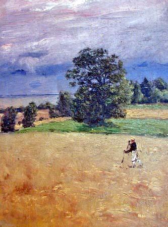 Nikolay Nikanorovich Dubovskoy On a reaped field before the storm Germany oil painting art